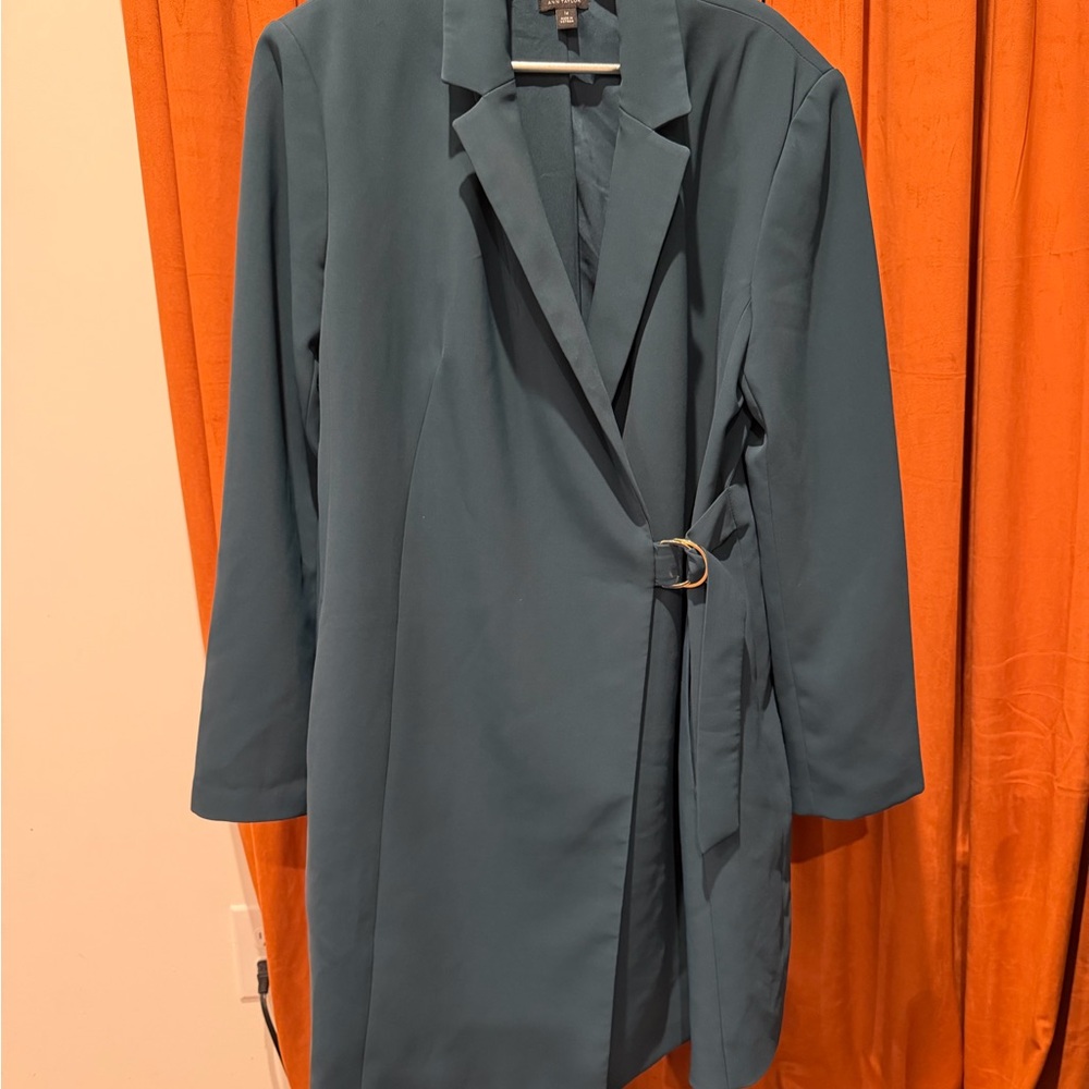 Hunter green Belted dress